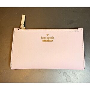 Kate Spade New York Cameron Street Mikey Small BiFold Wallet NWOT Pink Lemonade